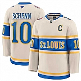 Men's St. Louis Blues #10 Brayden Schenn Cream 2024-25 Winter Classic Stitched Hockey Jersey Dzhi,baseball caps,new era cap wholesale,wholesale hats
